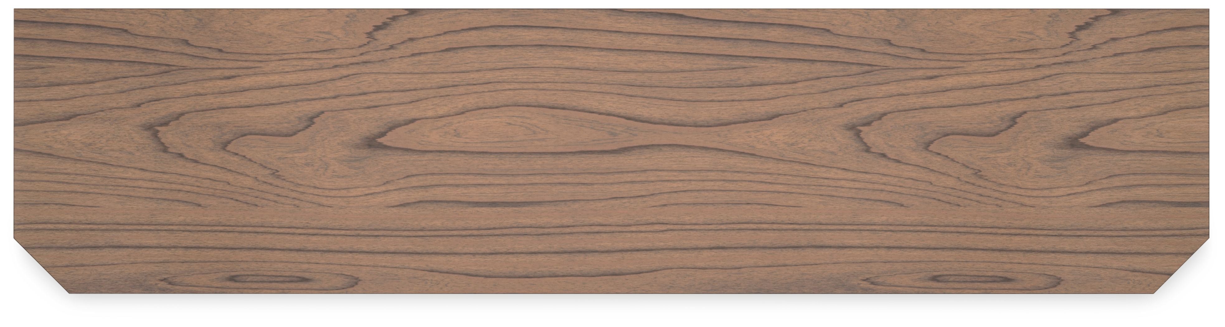 Landocken - XL TV Stand W/Fireplace Option - Brown / Blue