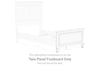 Fortman - Twin Panel Footboard - White