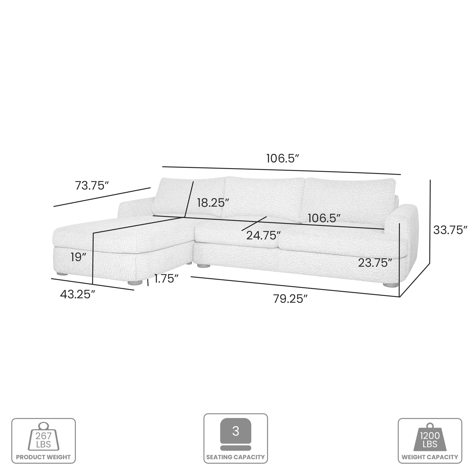 Reid - Rectangular Sectional Sofa
