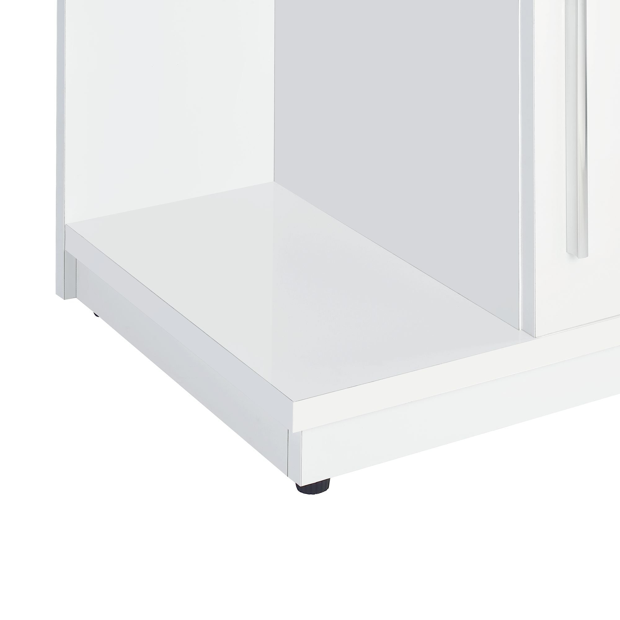 Wendolyn - Wine Cabinet With Light - Glossy White