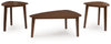 Lyncott - Occasional Wood Table Set (Set of 3) - Brown