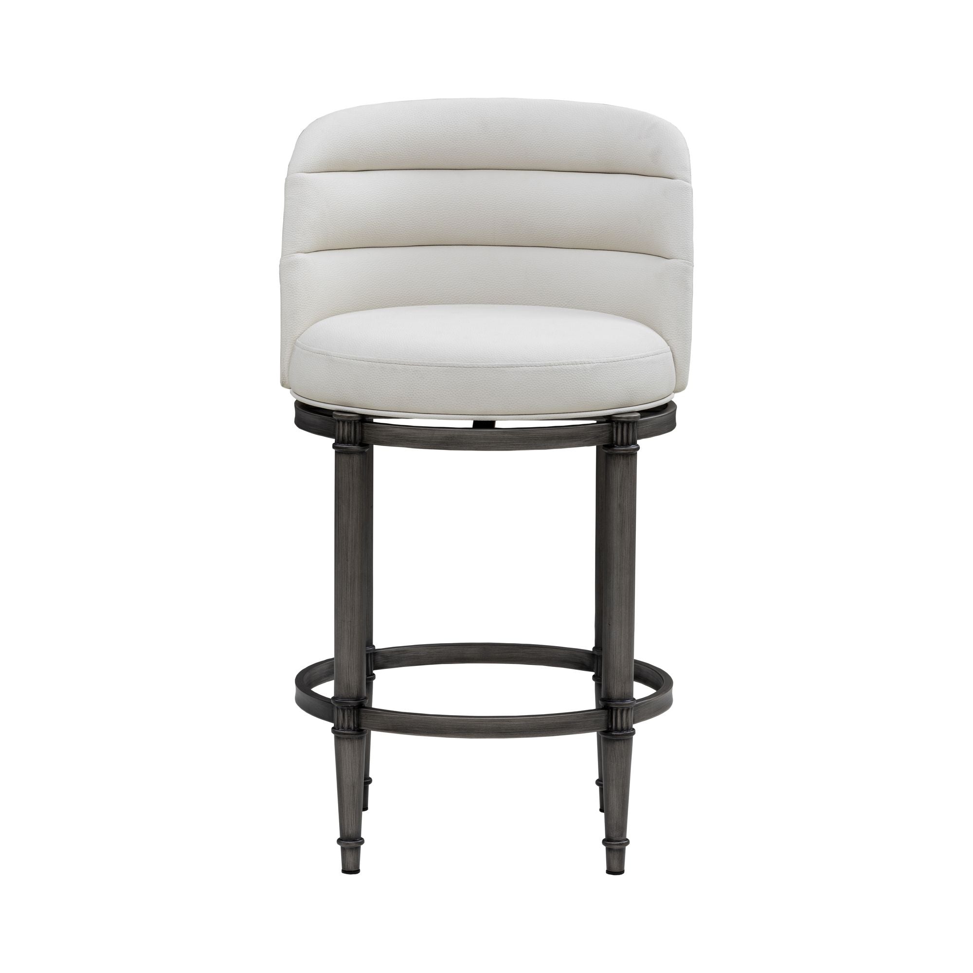 Eunice - Faux Leather Upholstered Swivel Counter Height Barstool