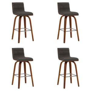 Vienna - 26" Swivel Counter Stool - Walnut Wood
