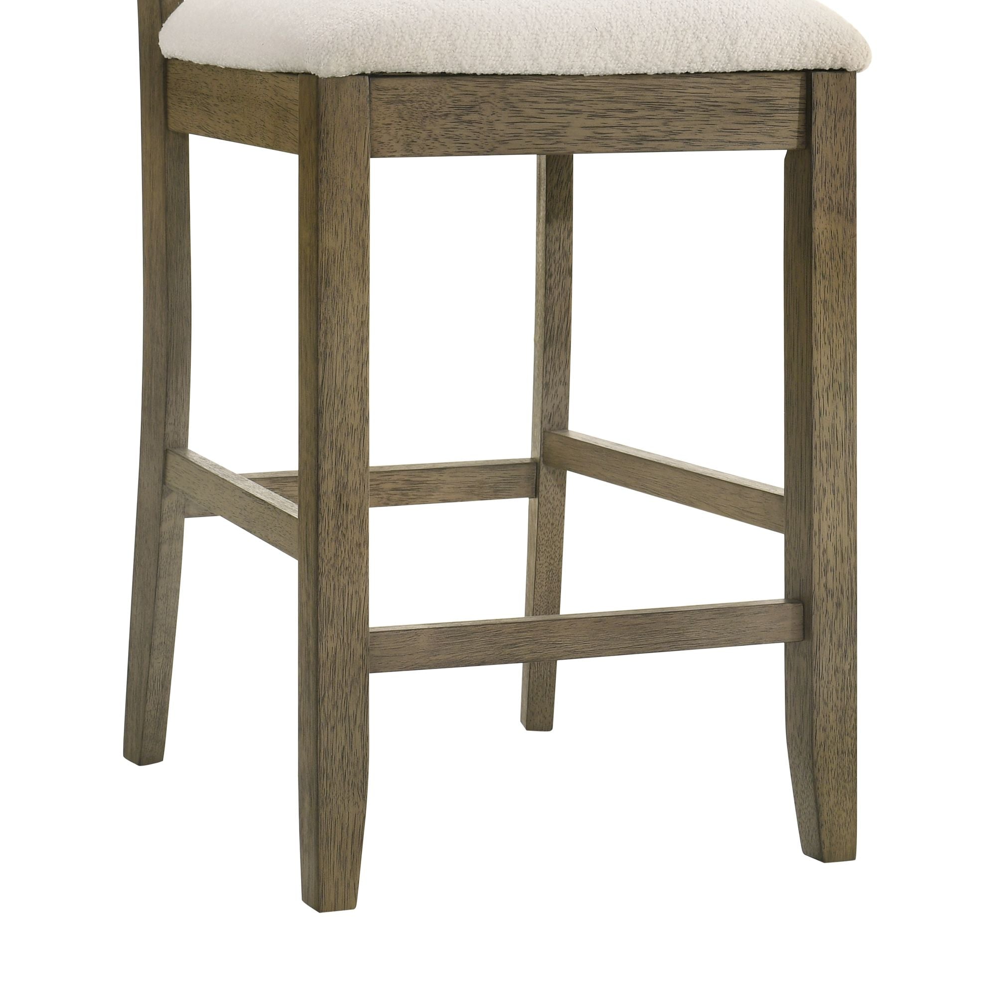 Merie - Modern Transitional Wood Counter Height Kitchen Bar Stool