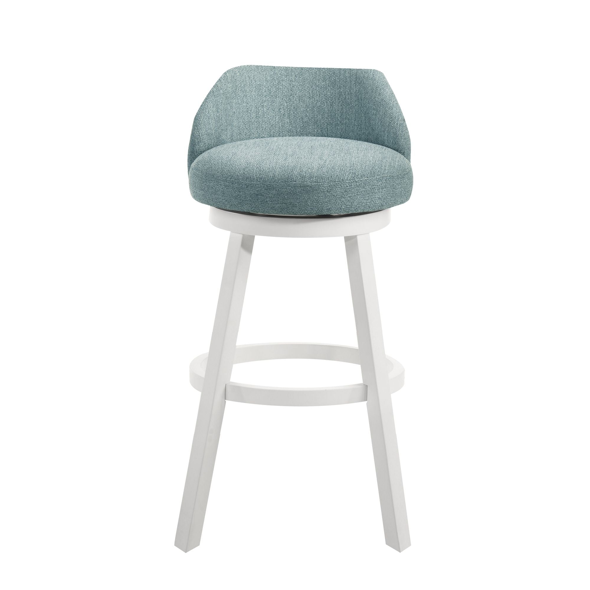 Erika - Modern Transitional Swivel Wood Bar Height Kitchen Bar Stool
