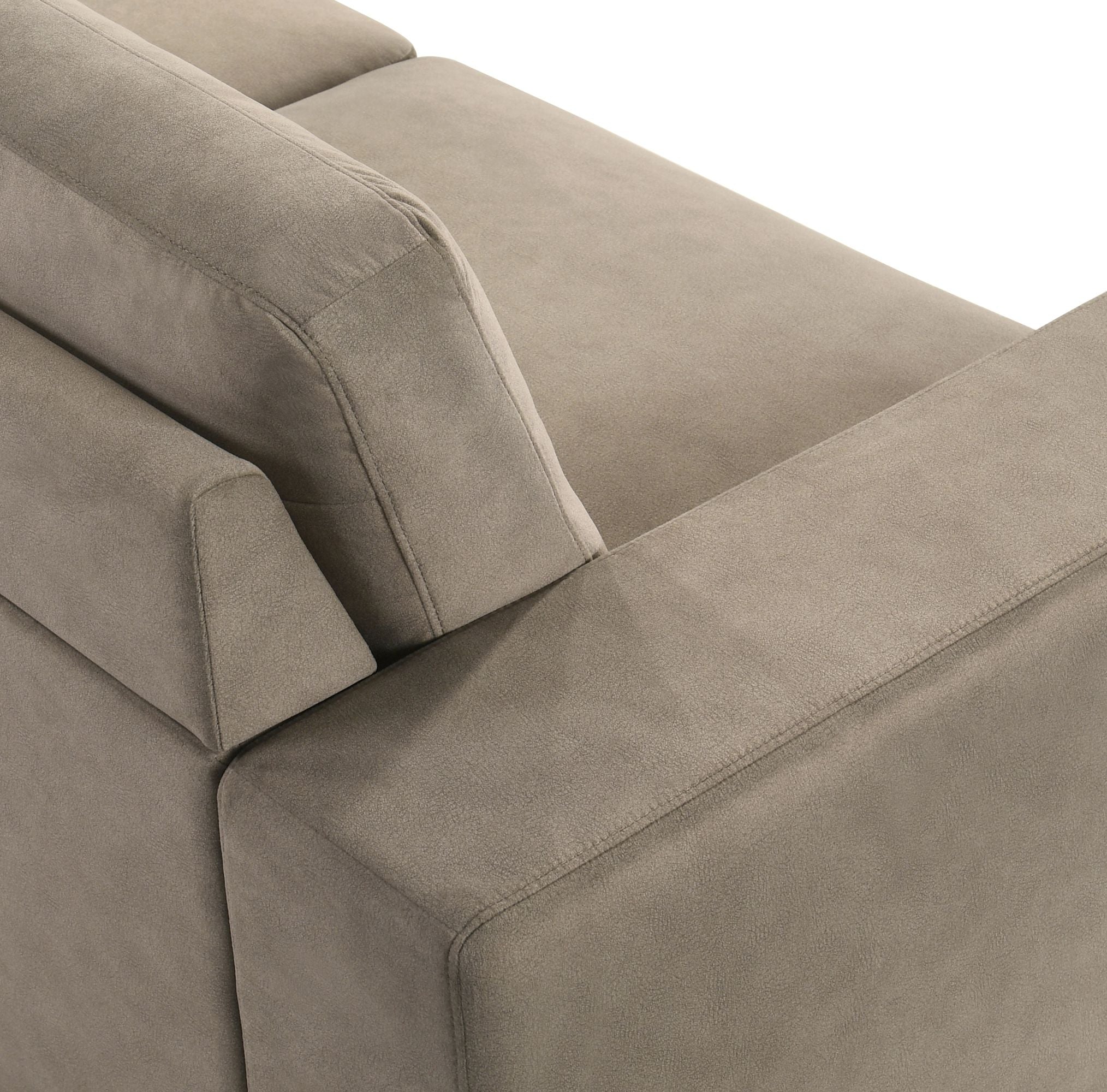 Yvonne - Fabric Sofa With Track Arms