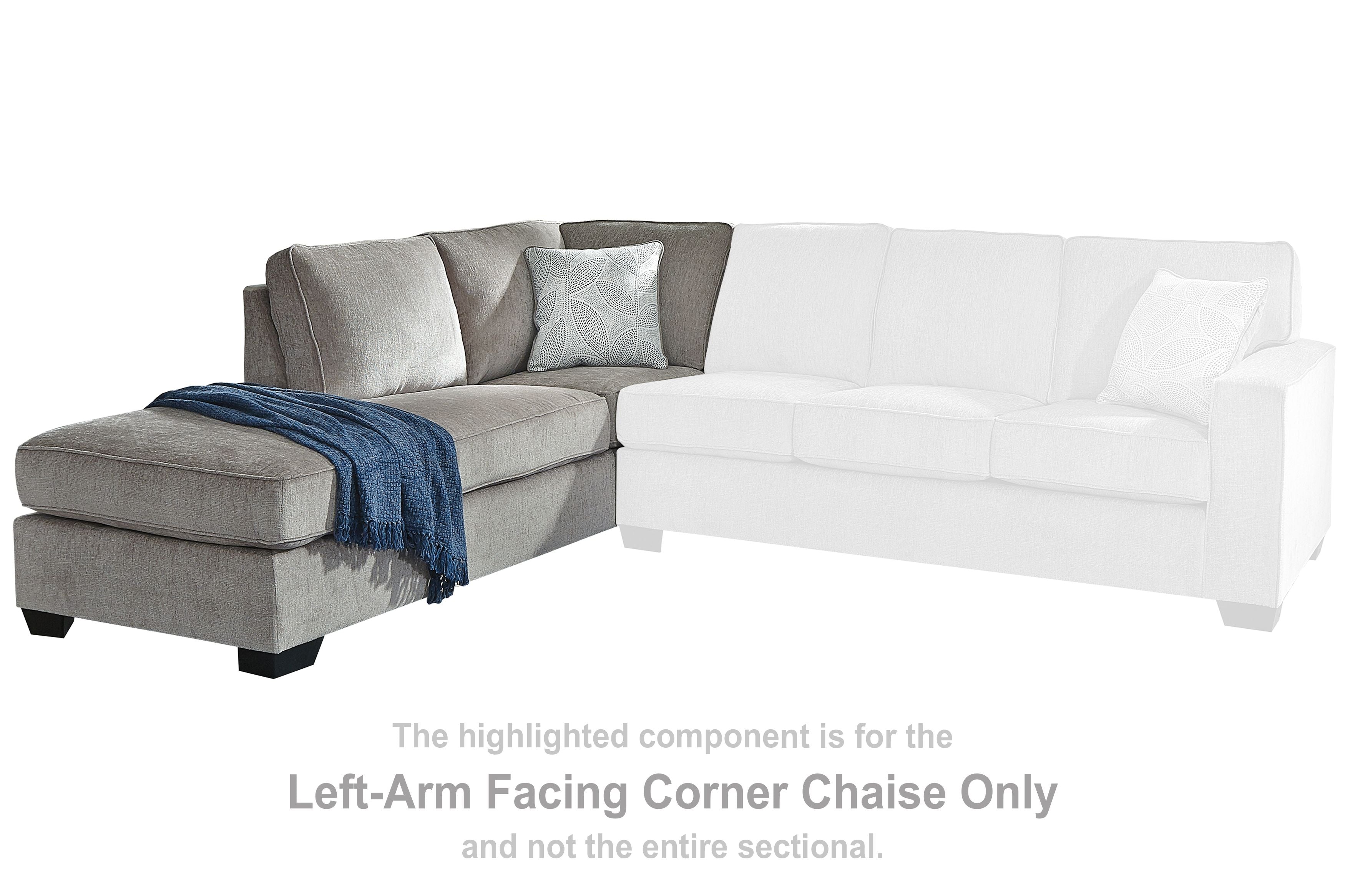 Altari - Laf Corner Chaise - Alloy