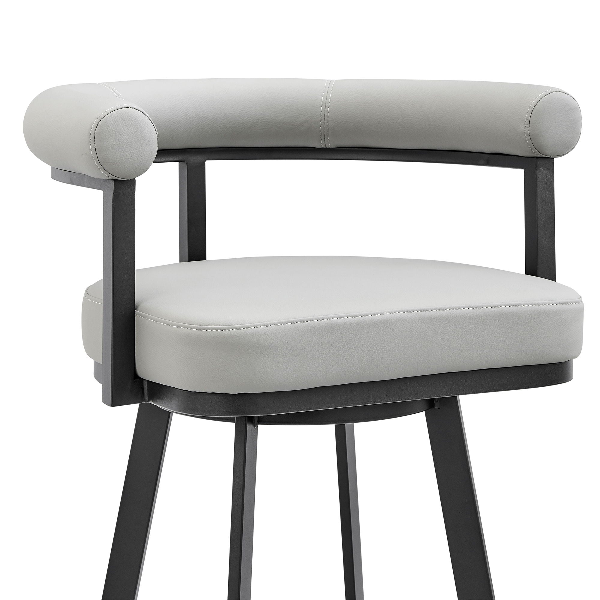 Nolagam - Swivel Bar Stool - Black Metal