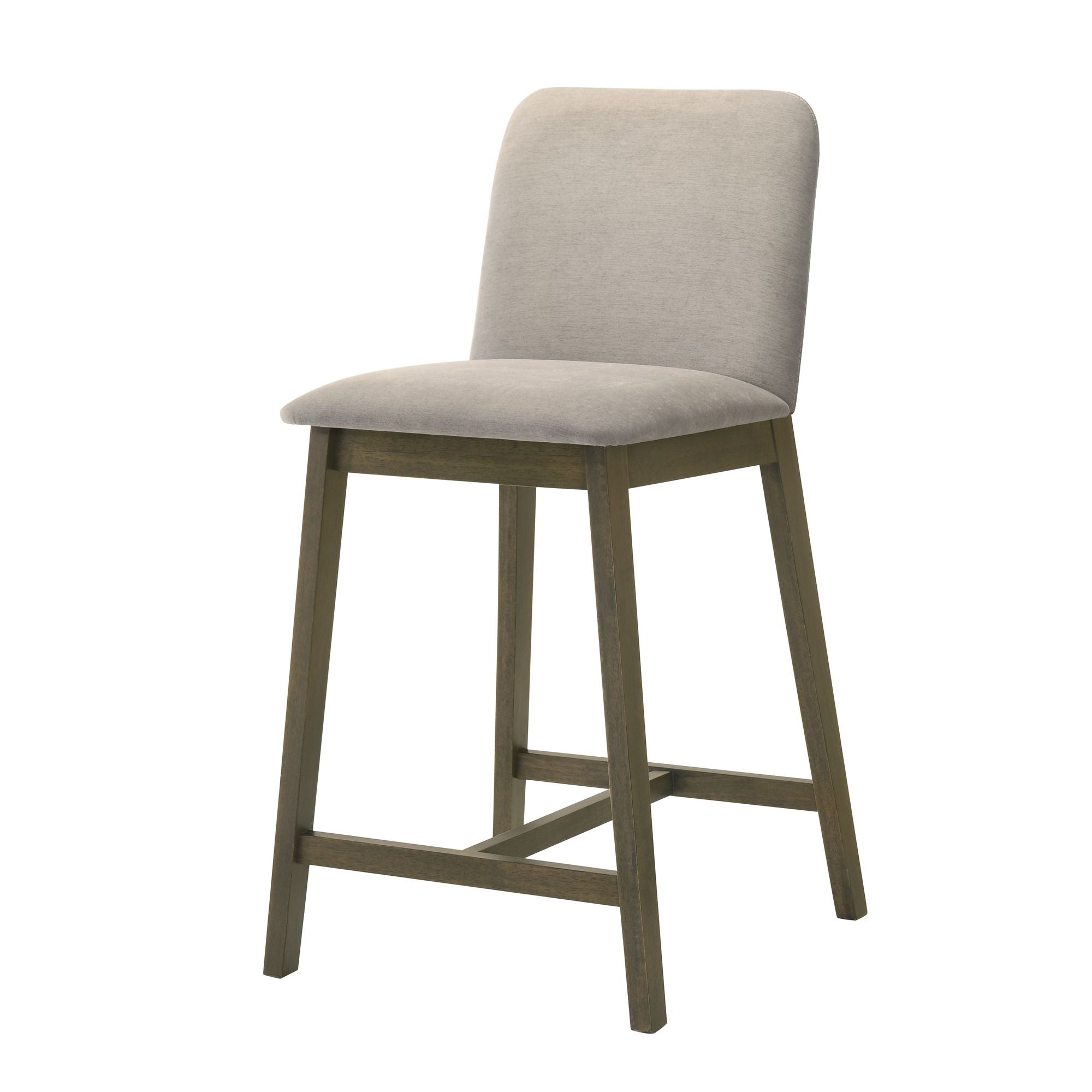 Allin - Upholstered Wood Counter Height Barstool