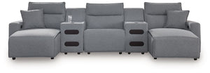 ModMax II - Salt And Pepper - Reclining Sectional