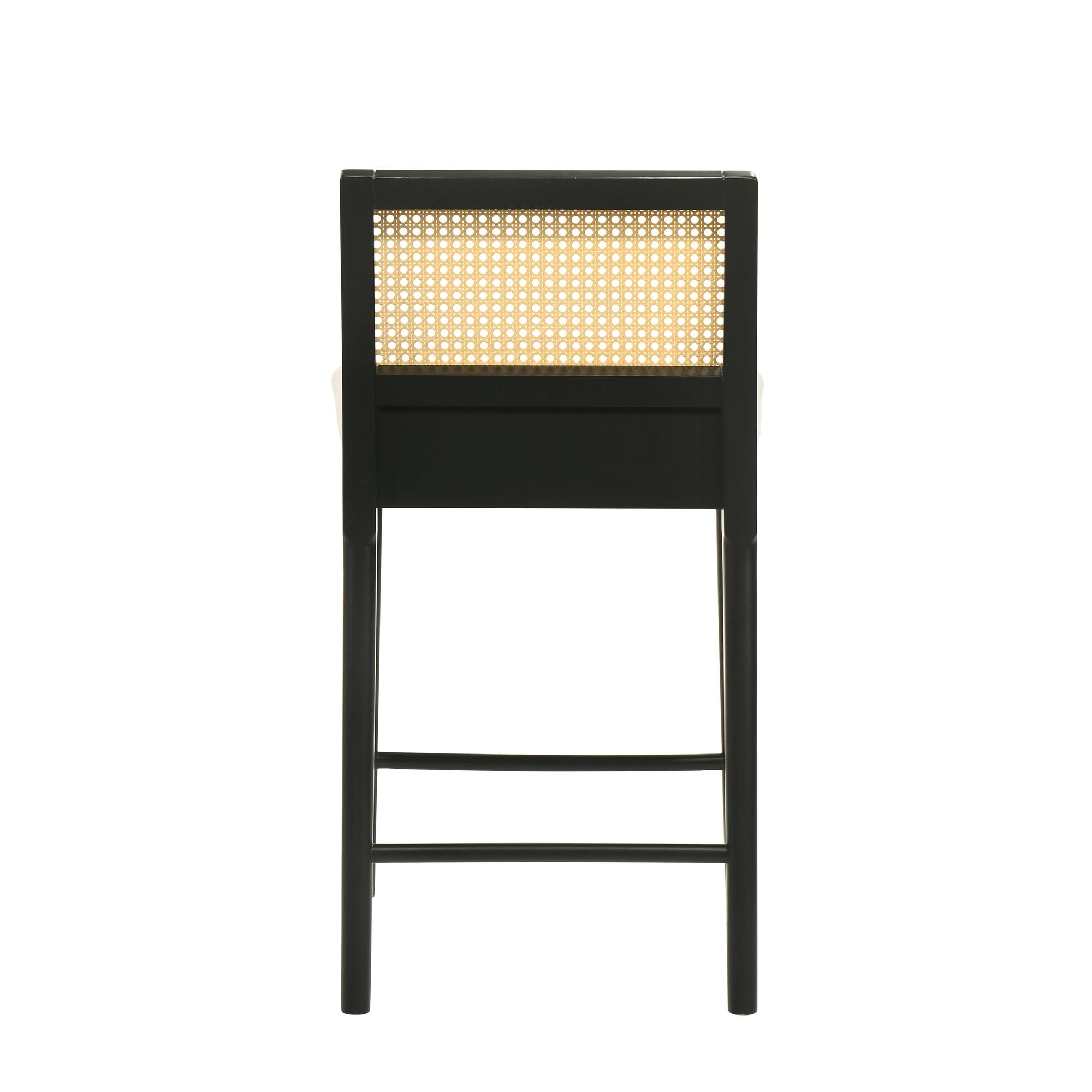 Tobias - Coastal Modern Wood Counter Height Kitchen Bar Stool