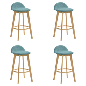 Vera - Upholstered Wood Counter Height Barstool