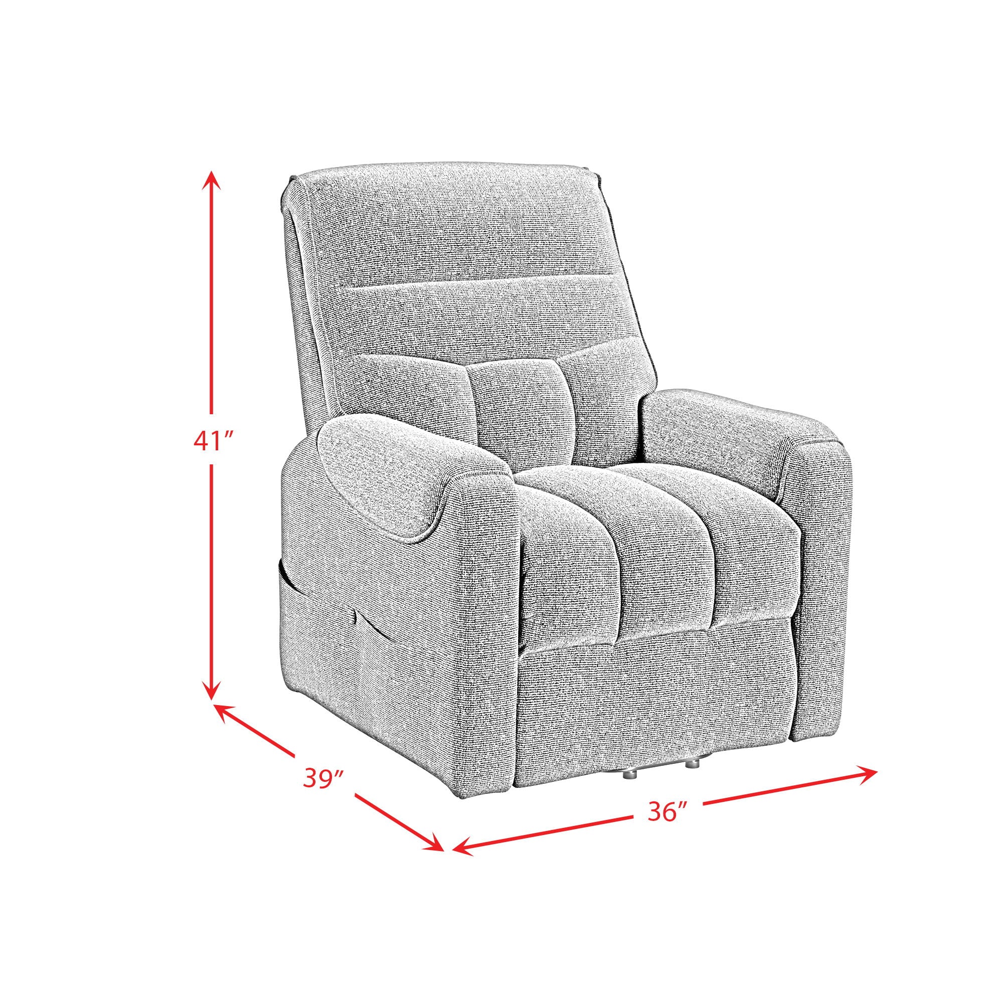 Desoto - Power Lift Chair - Sahara Black
