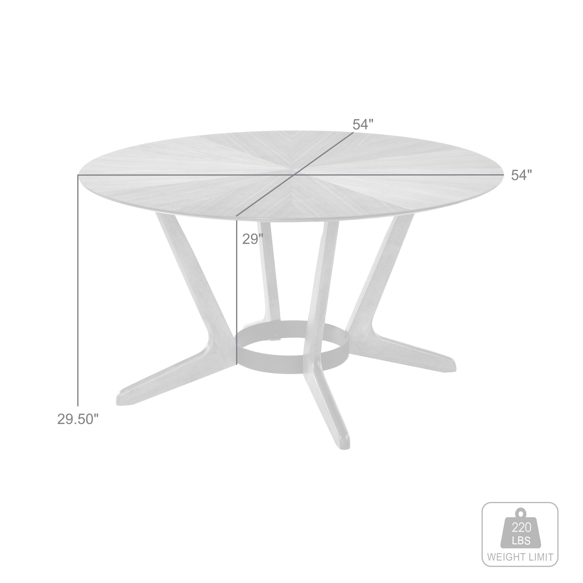 Santana - Round Wood Dining Table