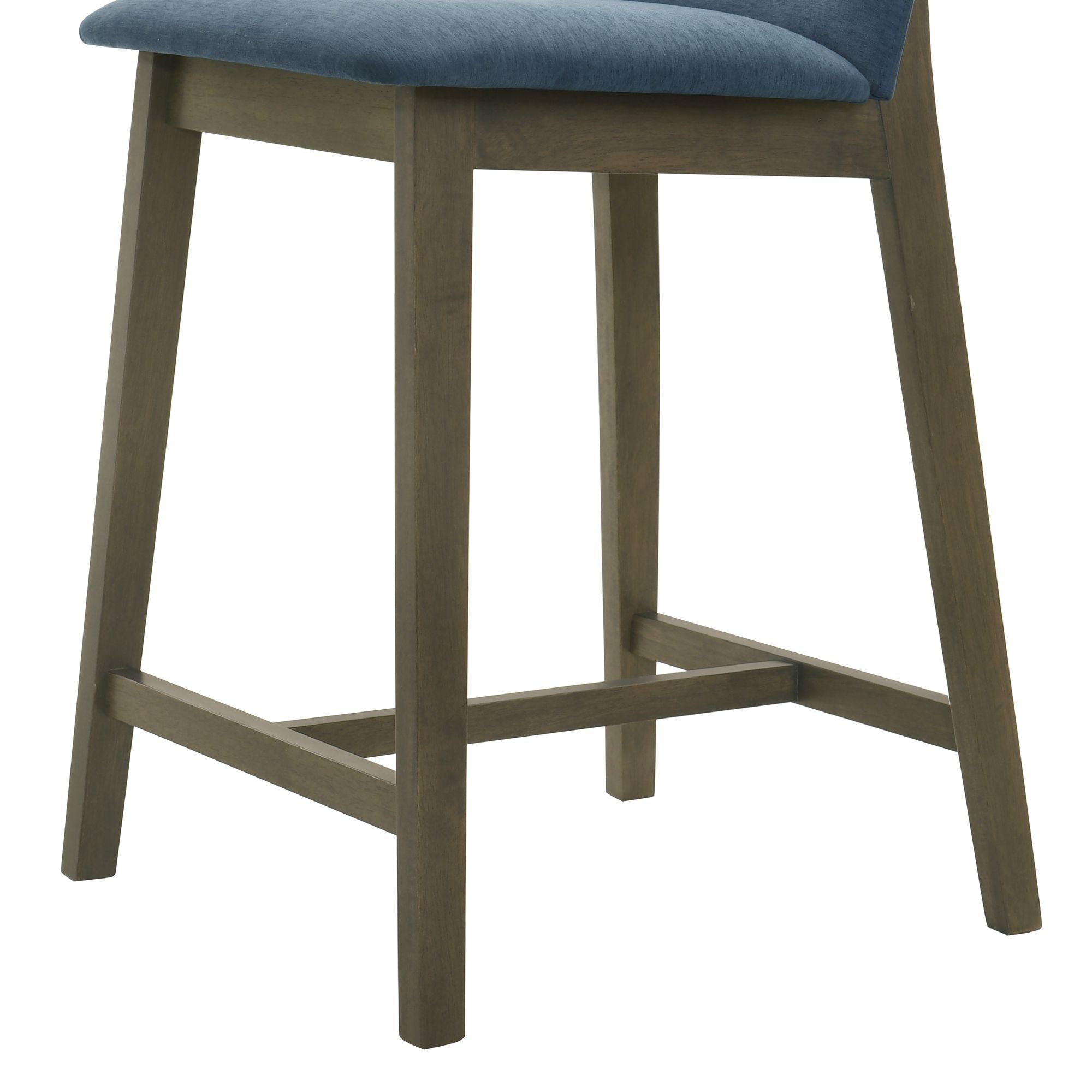 Allin - Upholstered Wood Counter Height Barstool