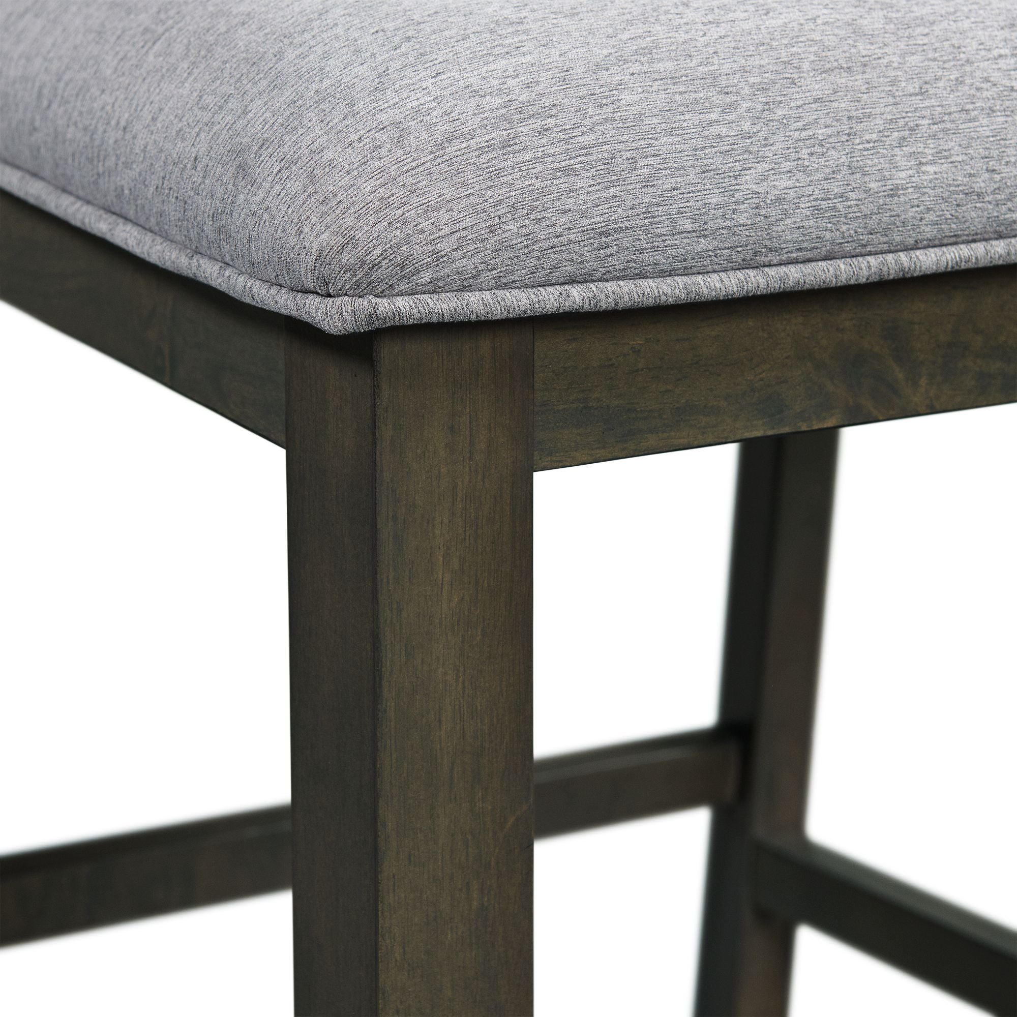 Amherst - Dining Side Chair With Fabric Cushion Side Stretcher (Set of 2) - Gray Finish