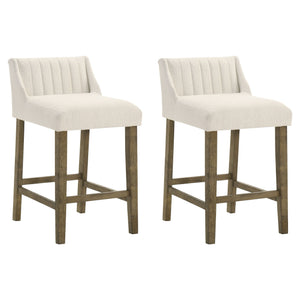 Fauna - Modern Transitional Wood Counter Height Kitchen Bar Stool