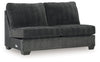 Hollyview - Armless Loveseat - Shadow
