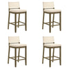Yaneli - Contemporary Natural Wood Bar Height Kitchen Bar Stool