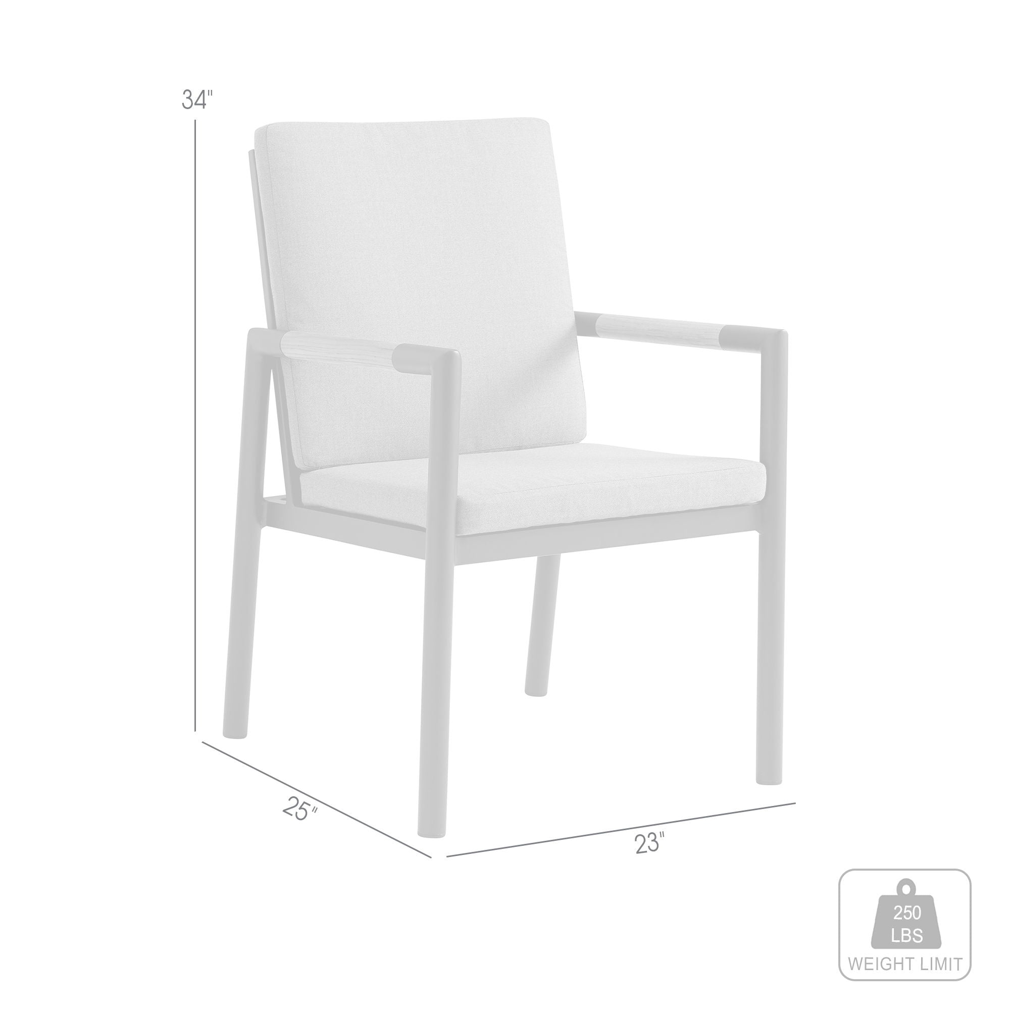 Royal - Aluminum And Teak Outdoor Dining Chair (Set of 2)