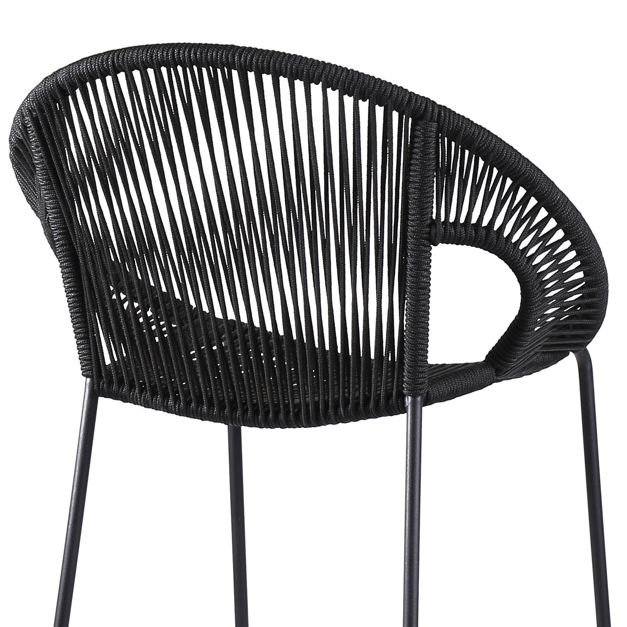 Acapulco - 30" Indoor Outdoor Steel Bar Stool With Rope Set of 2