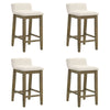 Annikah - Modern Transitional Wood Counter Height Kitchen Bar Stool