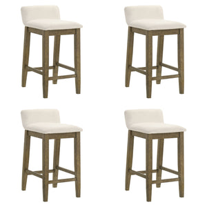 Annikah - Modern Transitional Wood Counter Height Kitchen Bar Stool