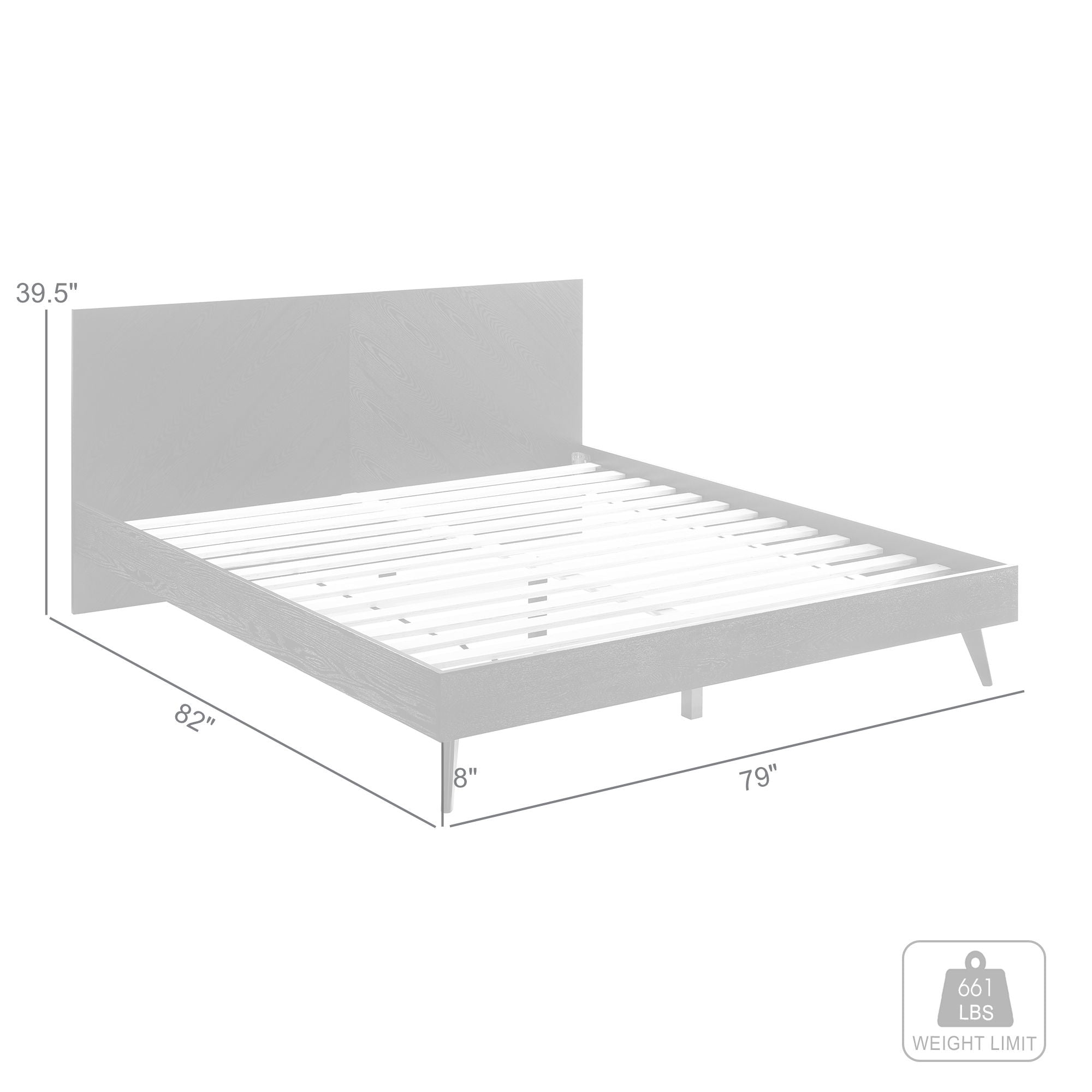 Petra - Platform Wood Bed Frame
