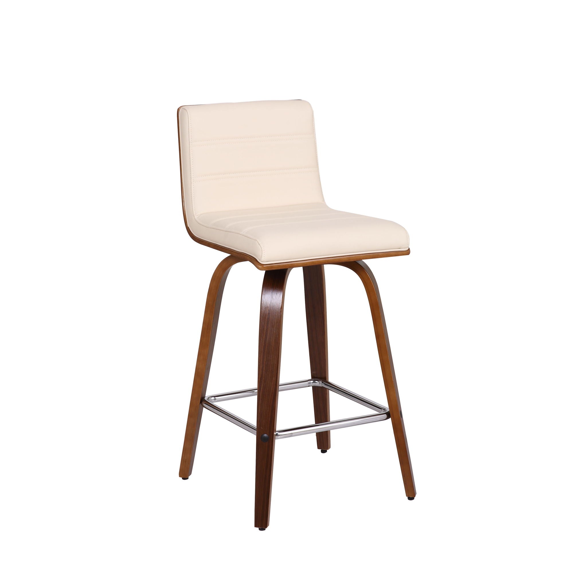 Vienna - 26" Swivel Counter Stool - Walnut Wood