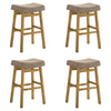 Lenon - Modern Farmhouse Wood Bar Height Kitchen Bar Stool