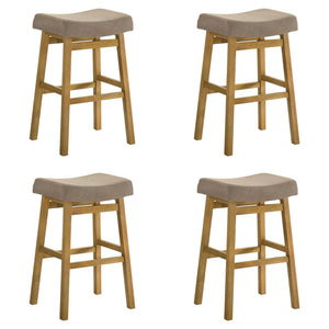 Lenon - Modern Farmhouse Wood Bar Height Kitchen Bar Stool
