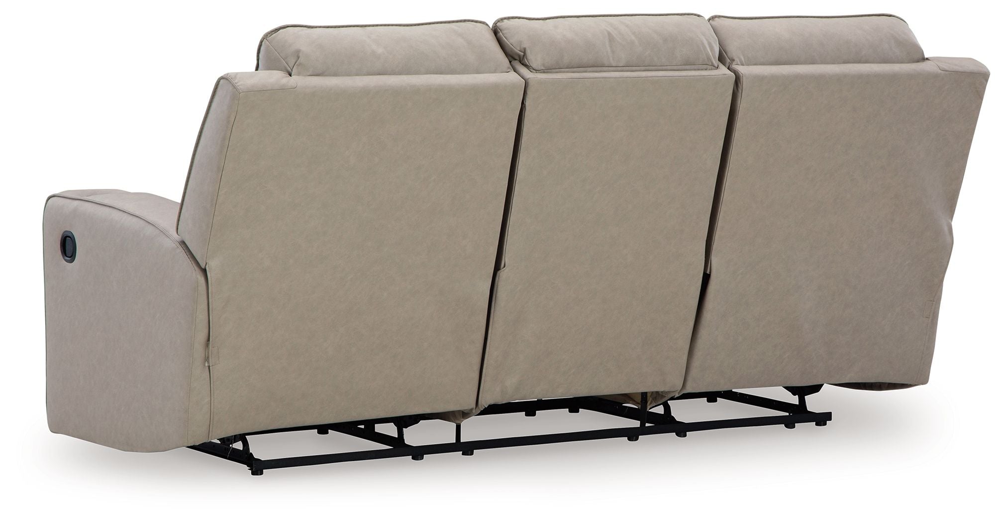 Lavenhorne - Rec Sofa W/Drop Down Table - Pebble