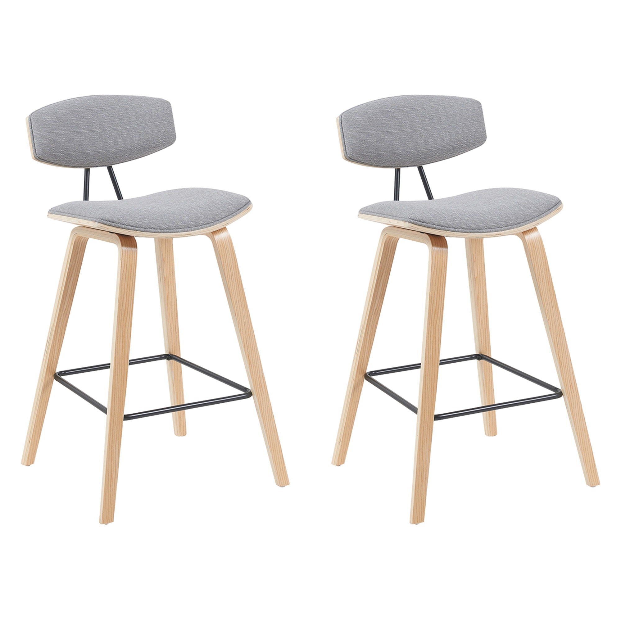 Fox - Swivel Counter Height Stool - Light Brown