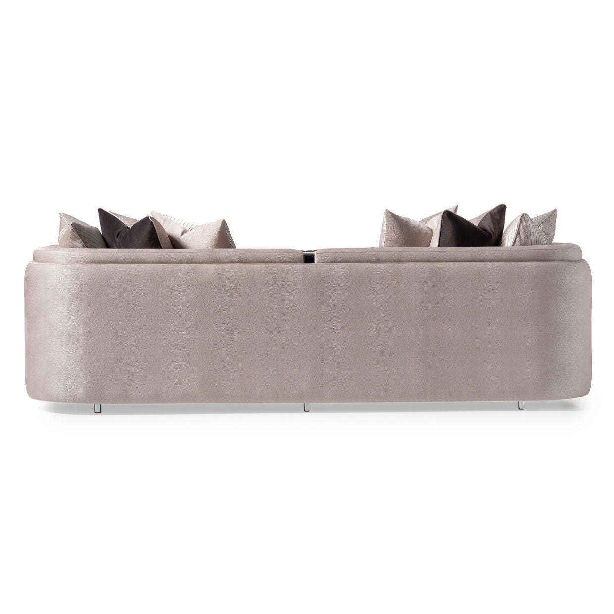 Carmela - Mansion Sofa - Zinc / Chrome