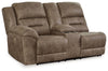 Ravenel - Laf Dbl Power Reclining Loveseat with Console - Fossil
