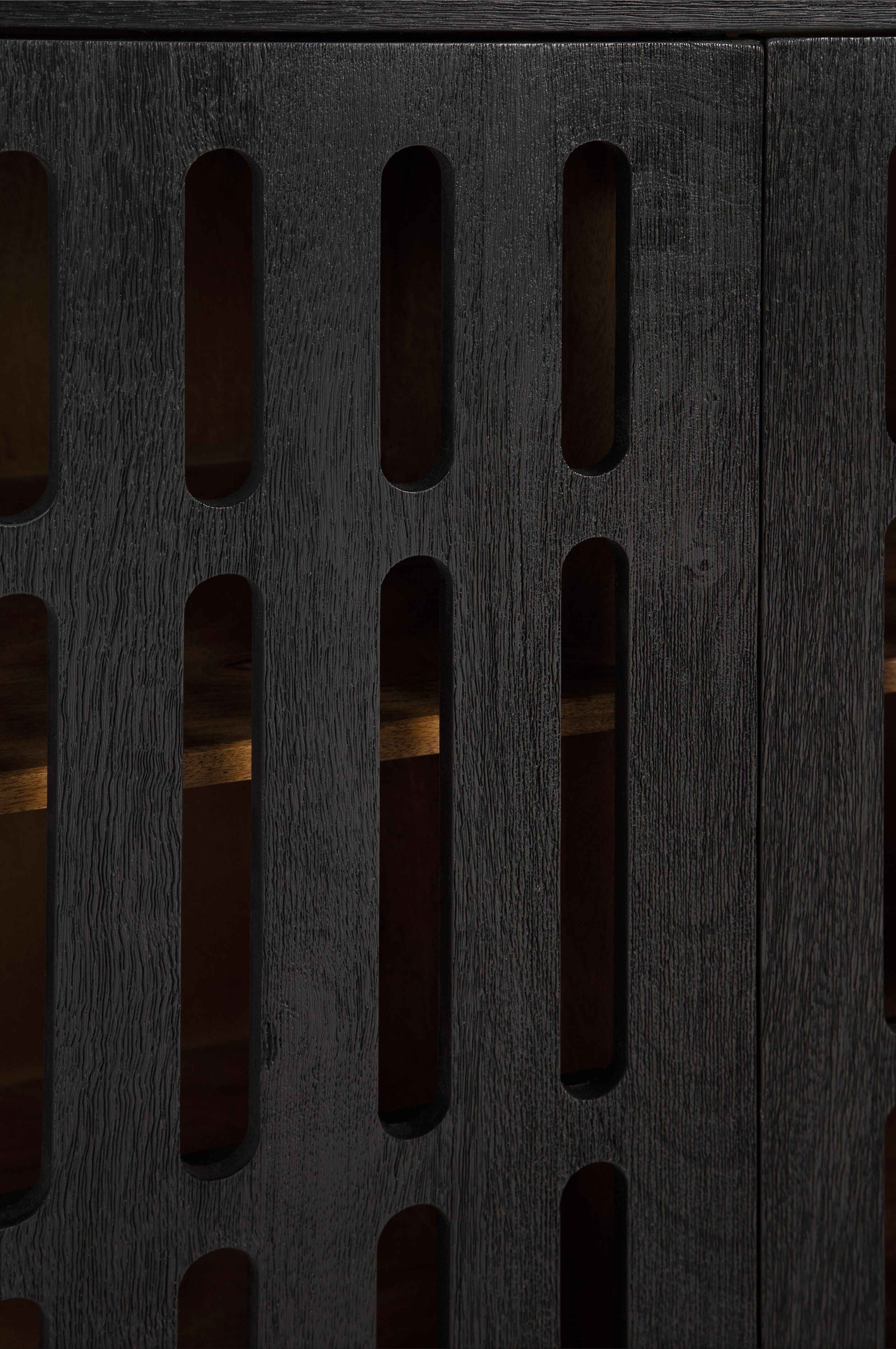 Vallisburg - Accent Cabinet - Black / Natural