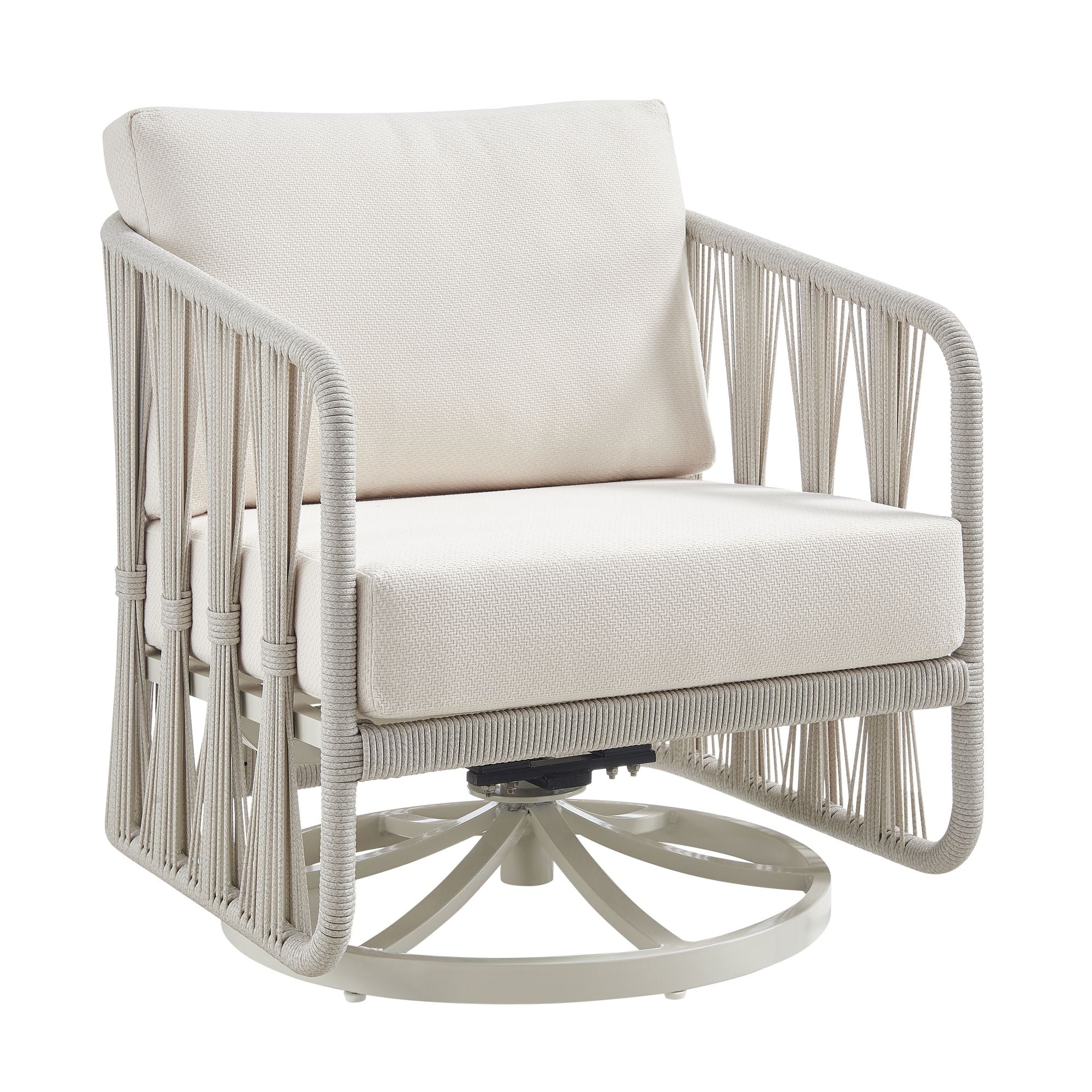 Breeze - Powder Coated Metal Outdoor Conversation Set With Cushions