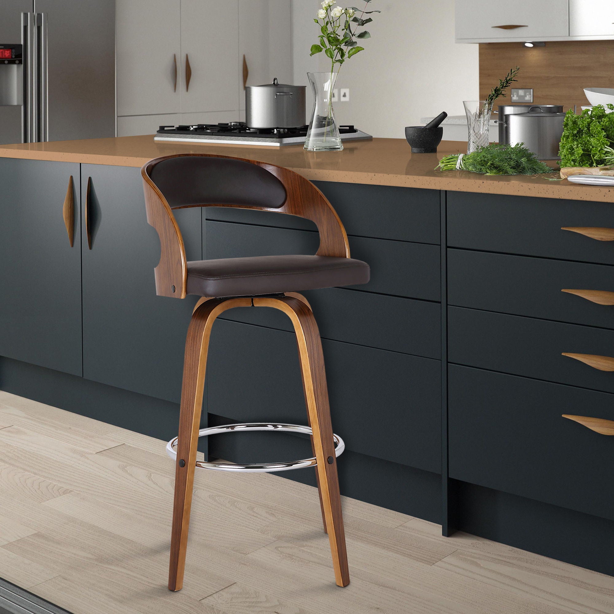 Shelly - 30" Bar Height Swivel Bar Stool