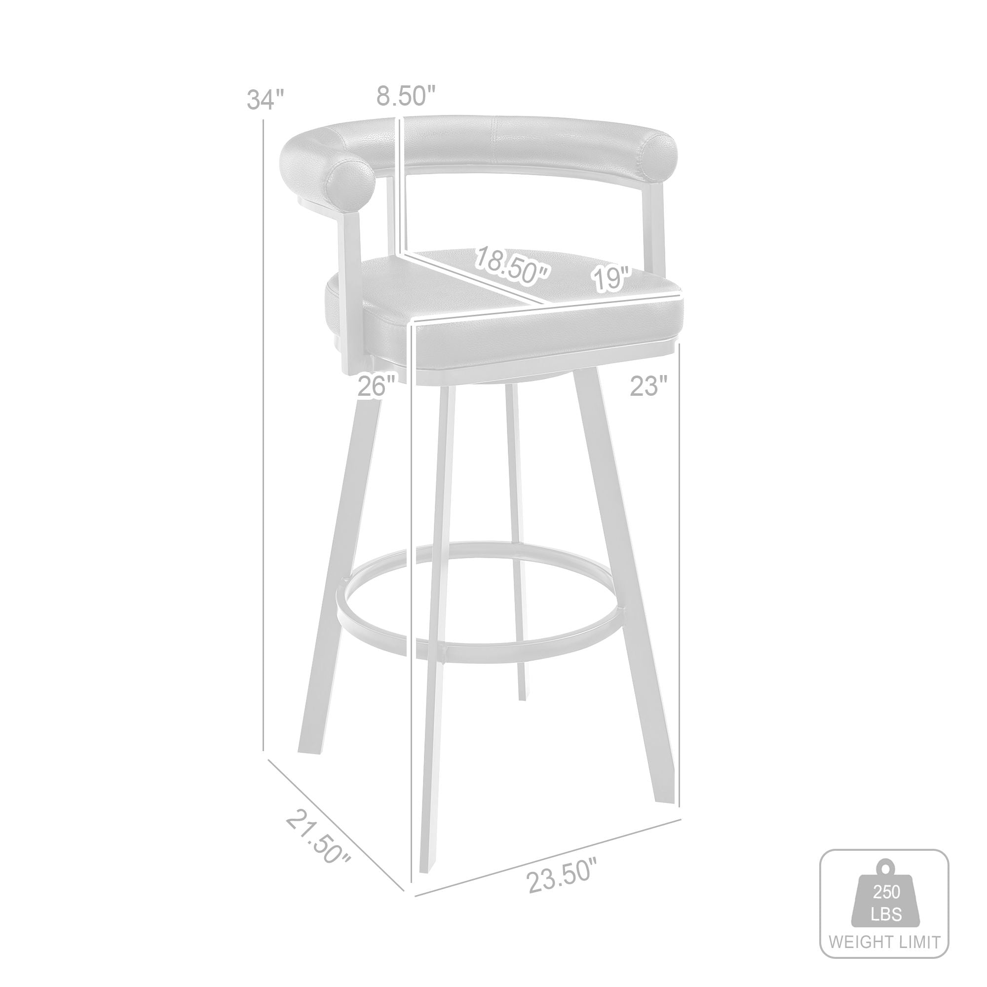 Magnolia - Swivel Stool