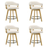 Callah - Contemporary Natural Wood Counter Height Kitchen Bar Stool