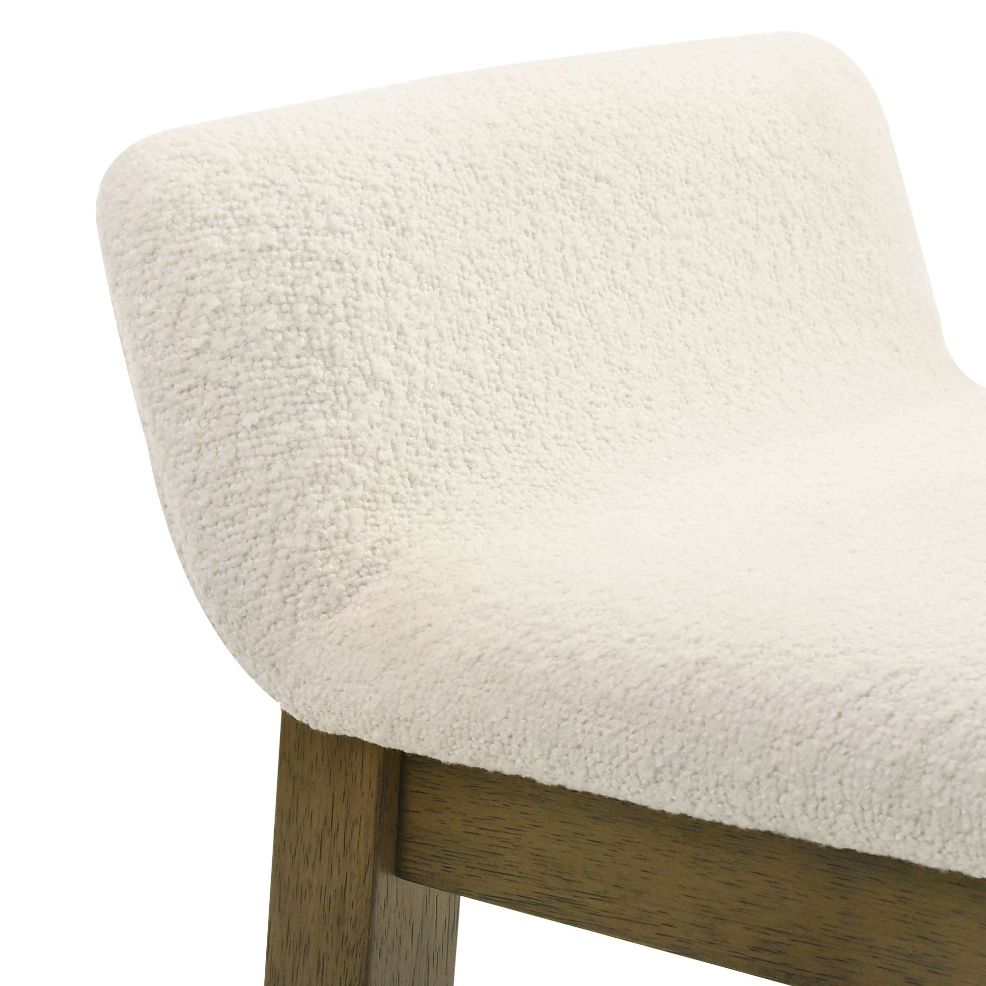 Annikah - Modern Transitional Wood Bar Height Kitchen Bar Stool