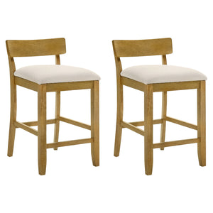 Merie - Modern Transitional Wood Counter Height Kitchen Bar Stool