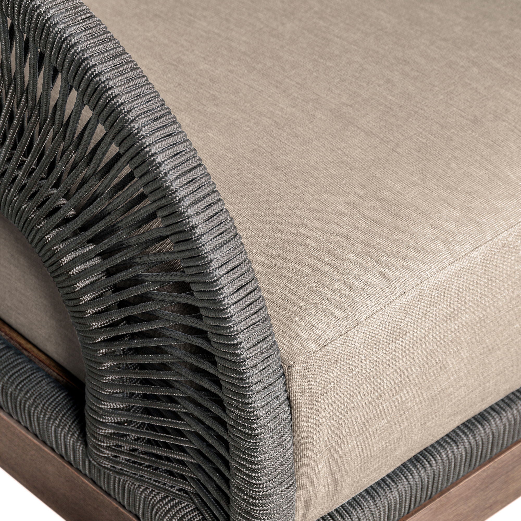 Orbit - Outdoor Patio Chair - Weathered Eucalyptus / Taupe