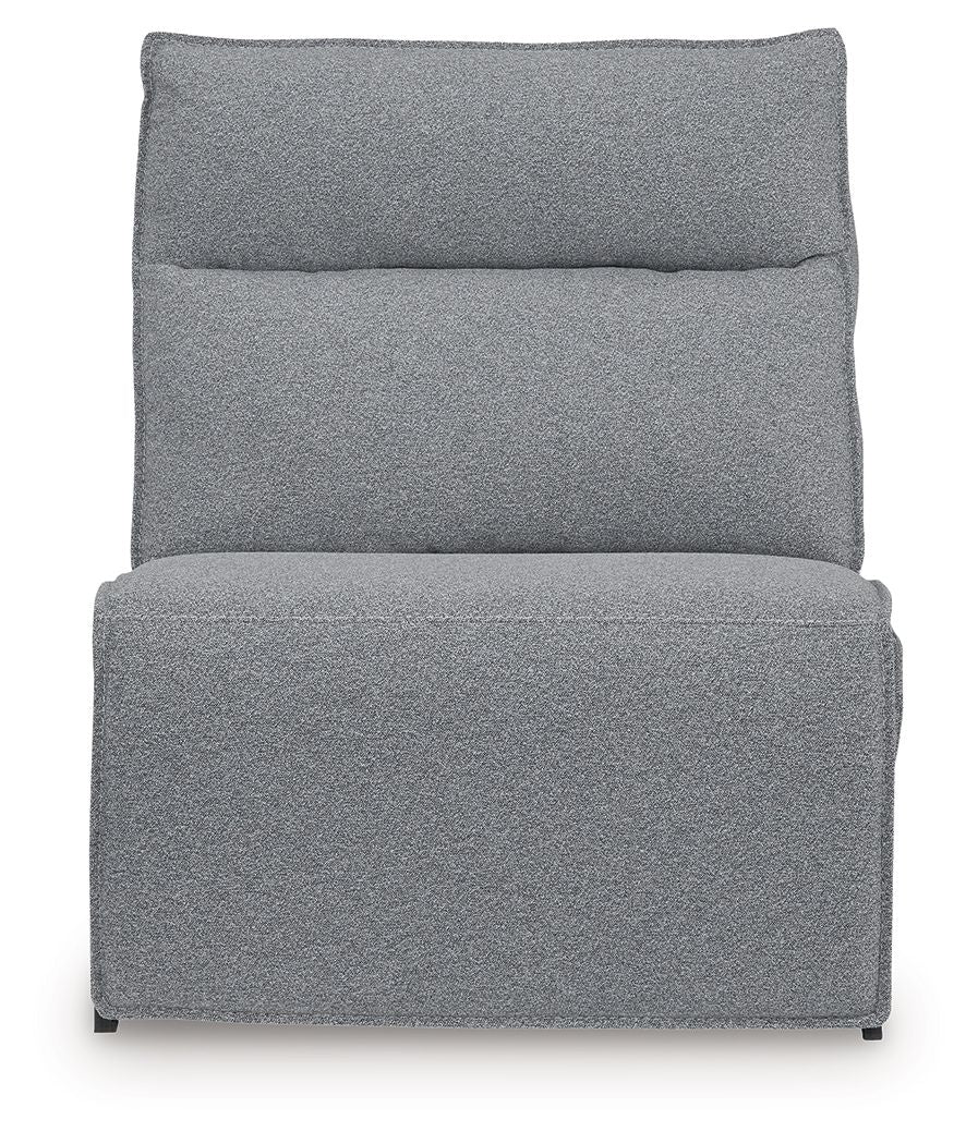 ModMax II - Power Armless Recliner With Adjustable Headrest - Salt And Pepper