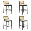 Tobias - Coastal Modern Wood Bar Height Kitchen Bar Stool