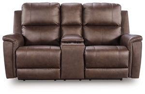 Bleckley - Power Reclining Loveseat With Console / Adjustable Headrest