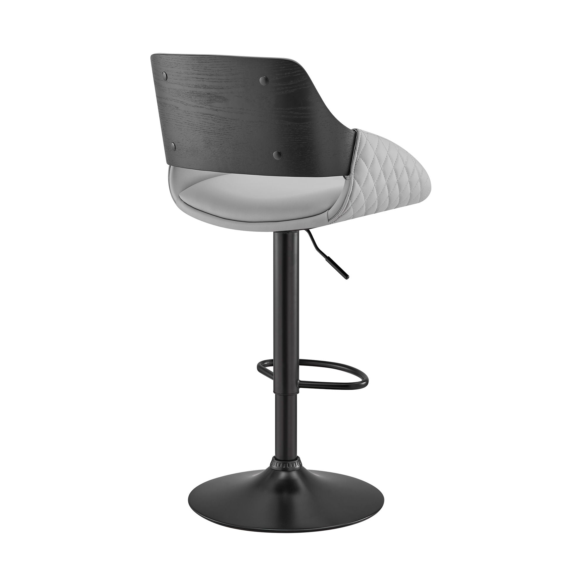 Colby - Adjustable Bar Stool - Gray / Black