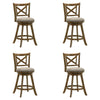 Kodi - Modern Farmhouse Swivel Wood Counter Height Kitchen Bar Stool