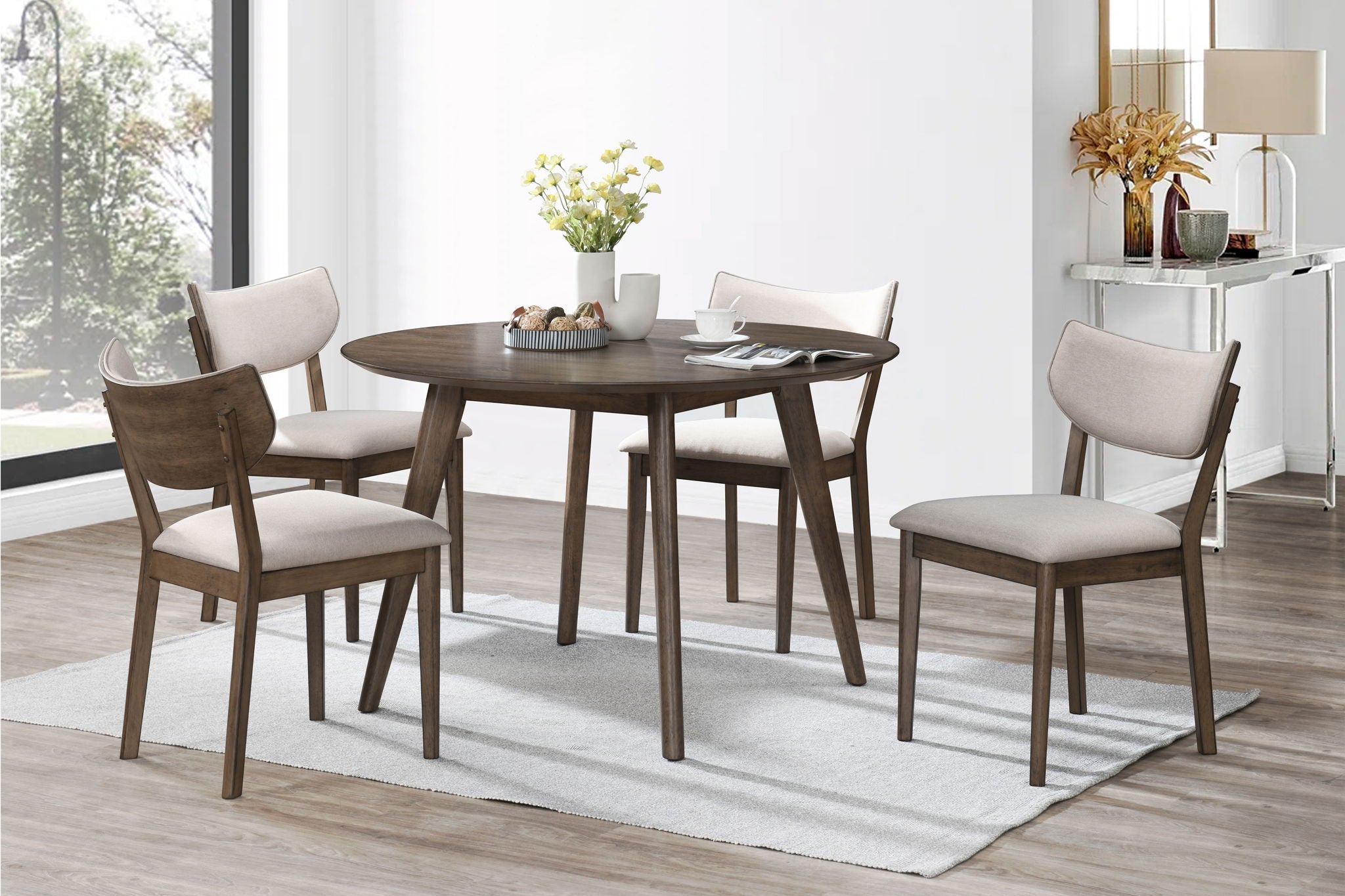 Rex - 60" Counter Height Table - Brown