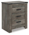 Frandern - Two Drawer Night Stand - Gray